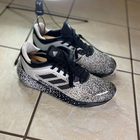 Adidas Mens Alphatorsion Running Shoes Black White FV6140 Lace Up Low Top 11 - Picture 10 of 11